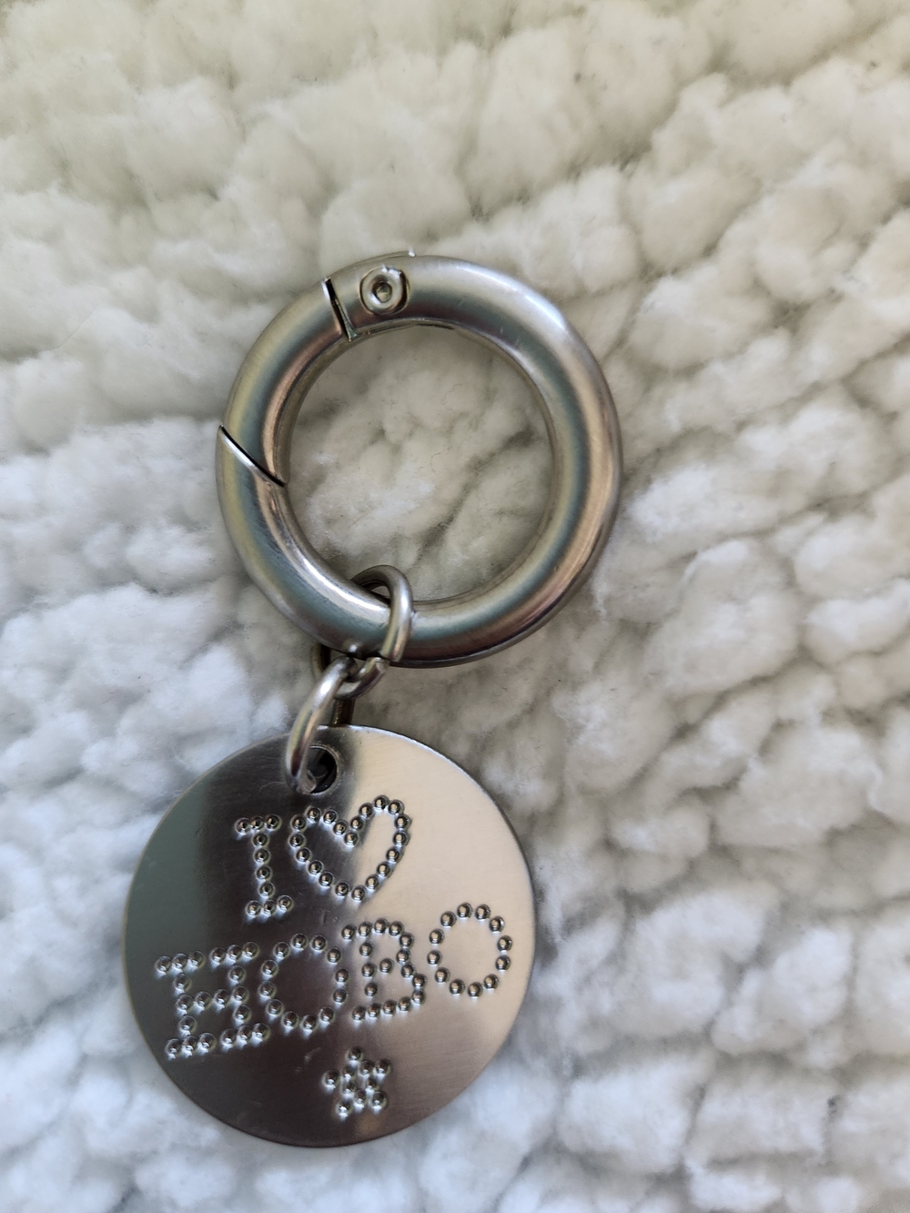 I ♥ hobo Silver Keychain Pendant - Picture 3 of 3
